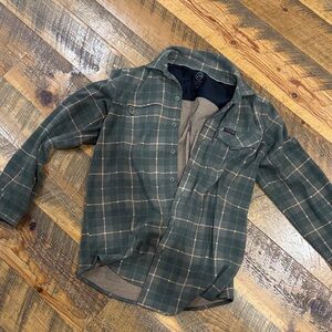 Women Green Plaid Jacket